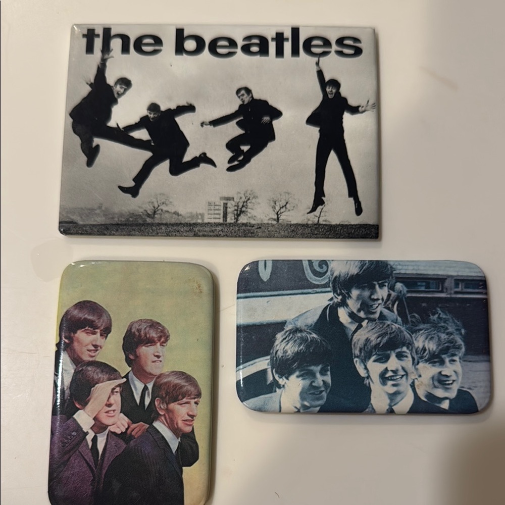The Beatles Vintage Photo Magnet Set